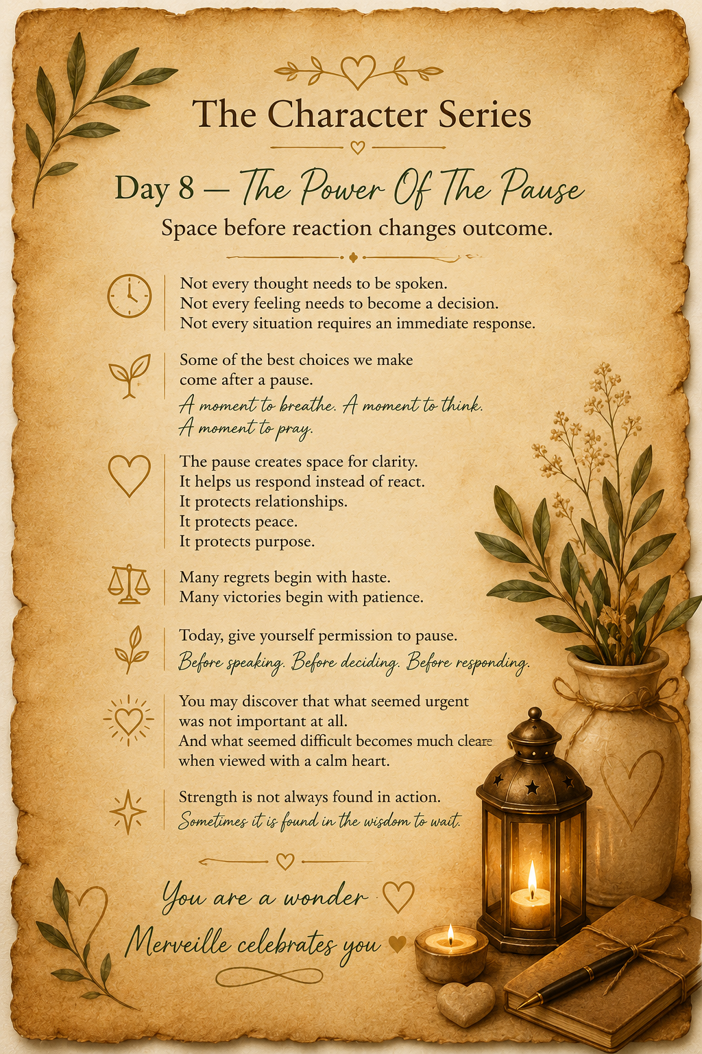 🌿 Day 8 — The Power Of The Pause