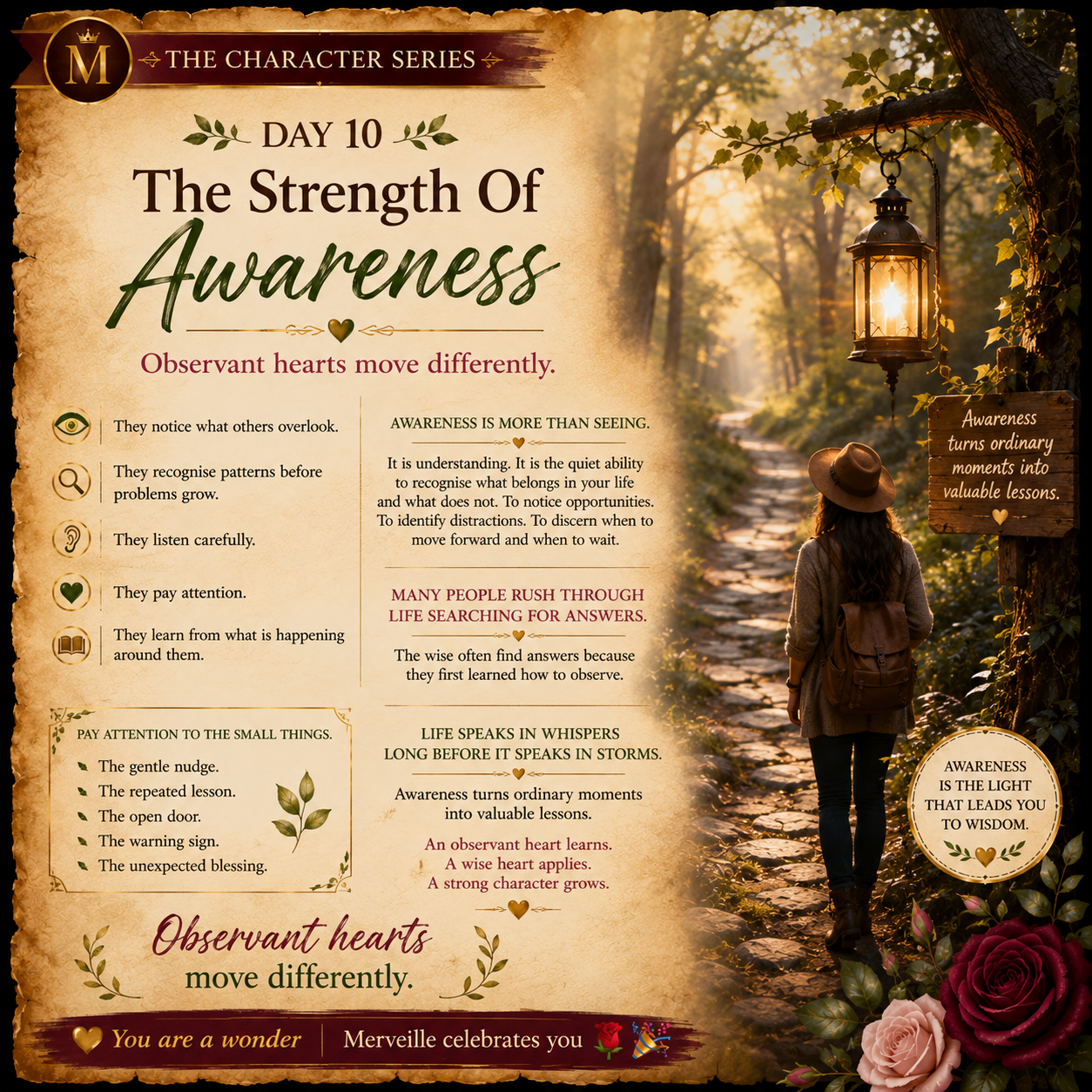 Day 10 — The Strength Of Awareness